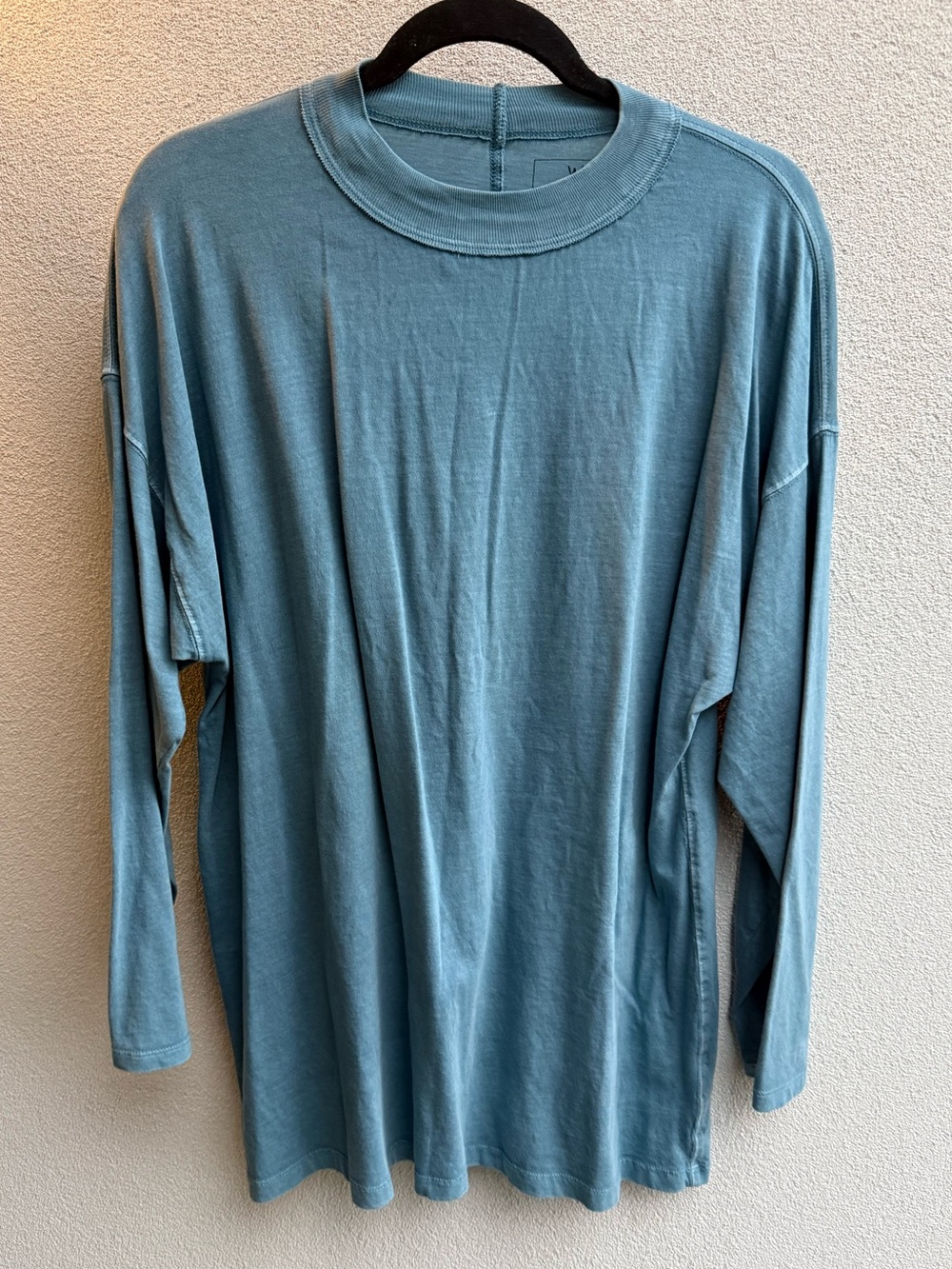 Free people movement long sleeve oversized shirt- Dusty Blue medium